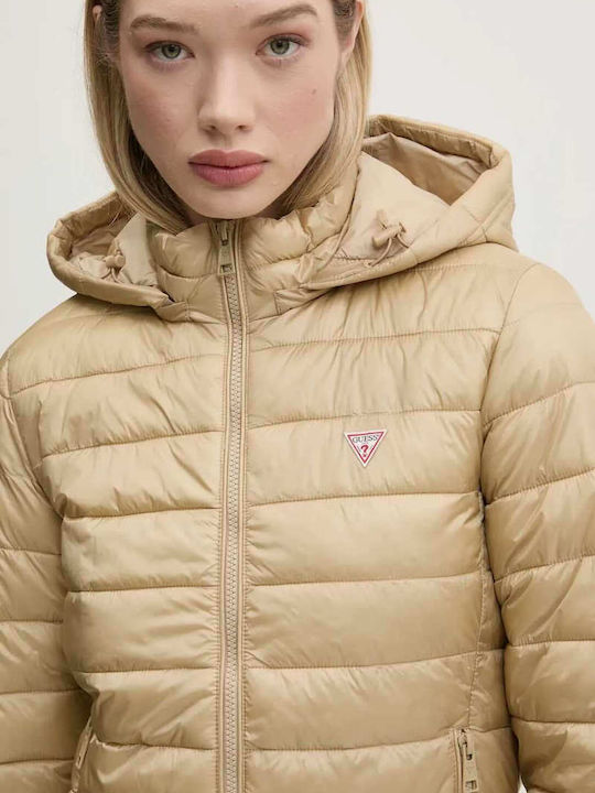 Jachetă de femei Puffer Auriu