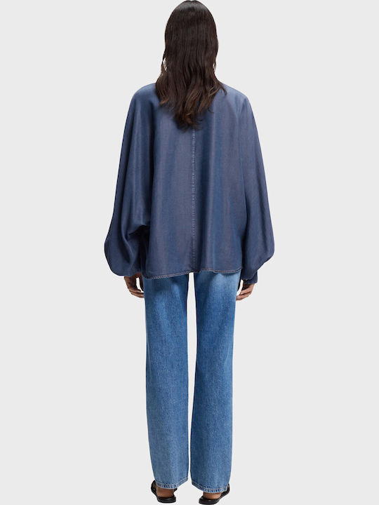 Μακρυμάνικο Γυναικείο Πουκάμισο Denim