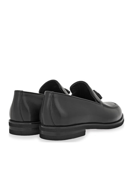 Leder Herren Mokassins in Schwarz Farbe