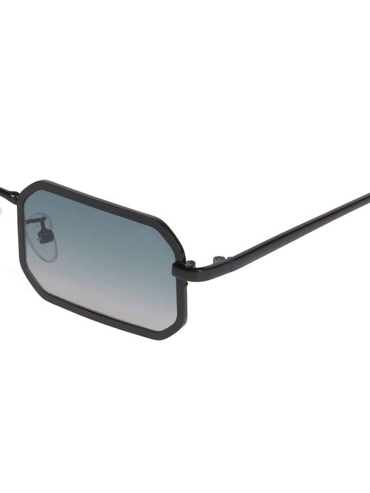 AV Sunglasses Verano Unisex Sunglasses with Black Metal Frame and Gray Lens