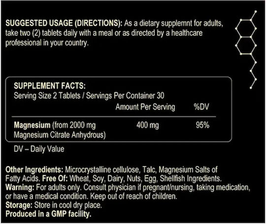 Fuel Up Magneziu Citrat 200mg 60 Comprimate
