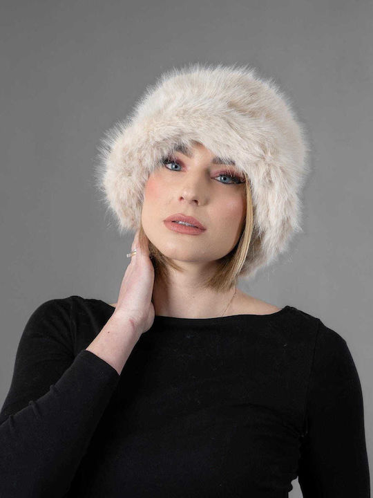 Elusso. Furry Women's Hat Beige