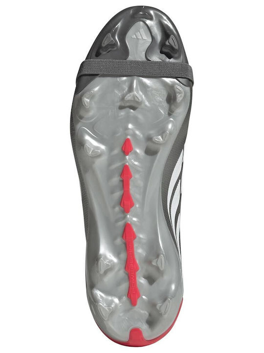 adidas Predator League Fußballschuhe mit Stollen Silber