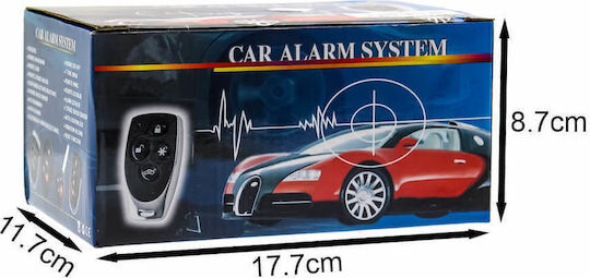 Car Alarm System 12v 2 Remote Controls Lb-100d-st
