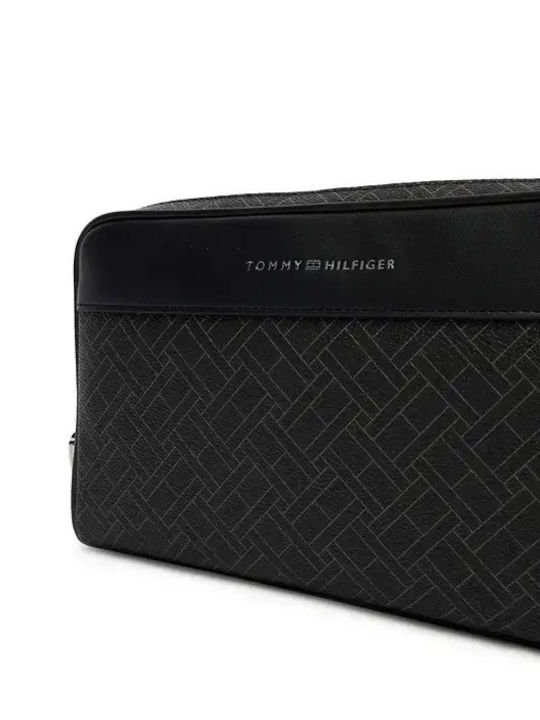 Monogram Leder Damenbeutel Handtasche Schwarz