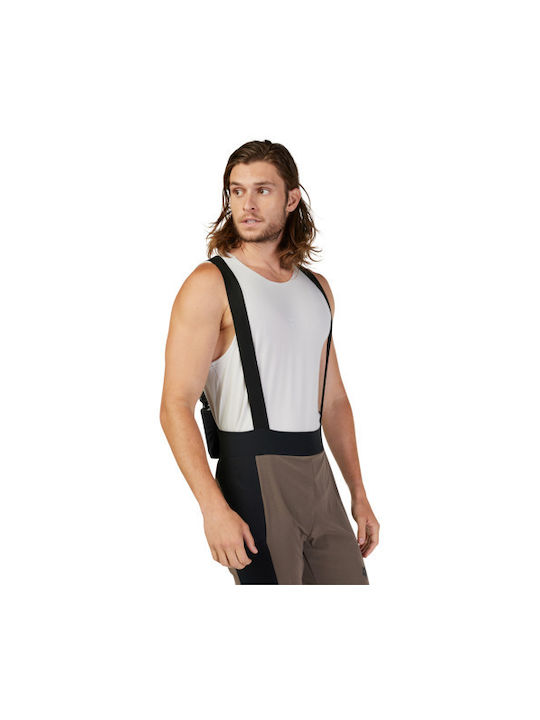 Fox Flexair Ascent Ανδρικό Κολάν Ποδηλασίας με Τιράντες Καφέ