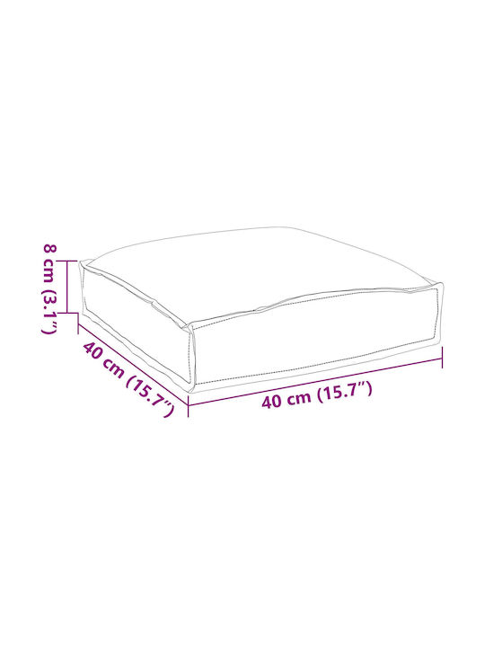vidaXL Възглавница за Градински Диван 2бр 40x40см.