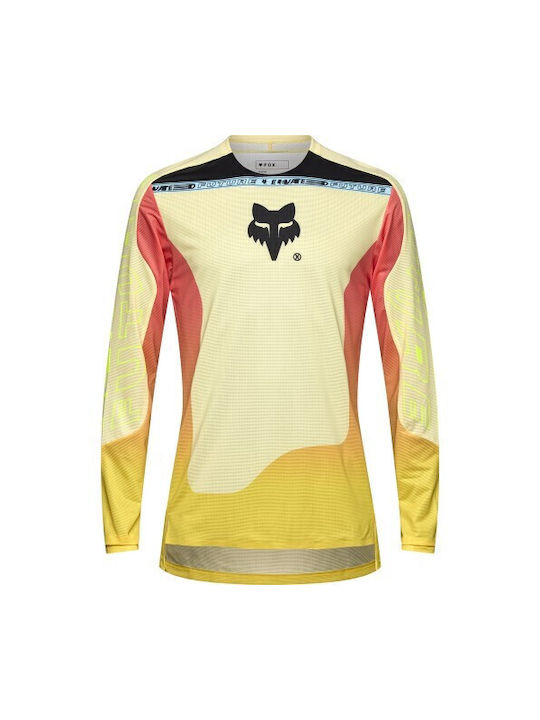 Fox Flexair Lange Ärmel Radtrikot Gelb