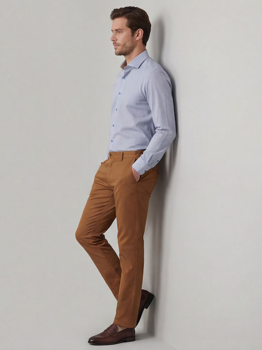 Long-sleeved Cotton Shirt Sky Blue