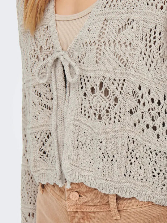 Jachetă de damă tricotată Beige