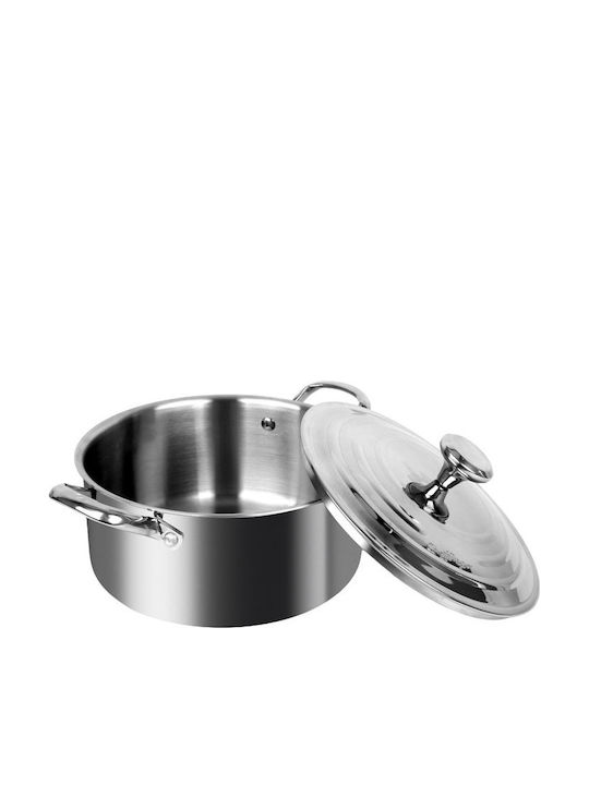 Cheffinger Deep Stainless Steel Pot 6lt / 28cm