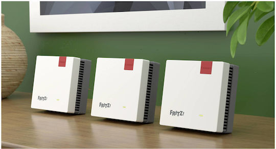 AVM FRITZ!Mesh (3-Set) WiFi Extender Dual Band (2.4 & 5GHz) 3600Mbps