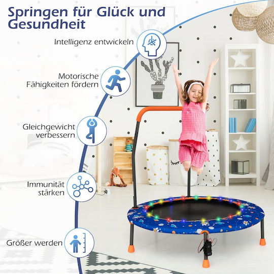 Costway Trampolină pentru copii Diametru 92cm cu Mâner