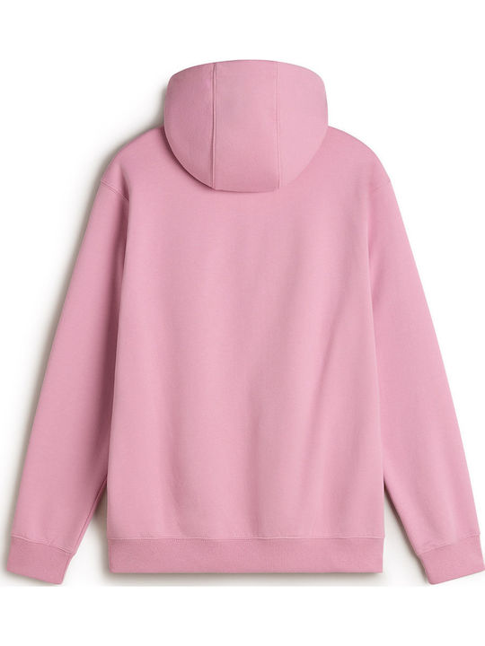 Classic Pullover Φούτερ με Κουκούλα Ροζ