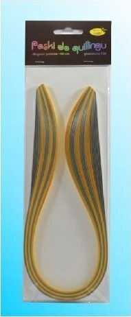 Creativehobby Quilling Streifen 10 Mm 60 Stück Gold-Silber