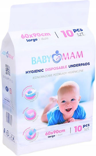 BabyMam Prosoape Pentru Eructație Și Învelișuri Pentru Înfășat De Unică Folosință 60x90cm 10 Bucăți BabyMam Prosoape Pentru Eructație Și Învelișuri Pentru Înfășat De Unică Folosință 60x90cm 10 Bucăți