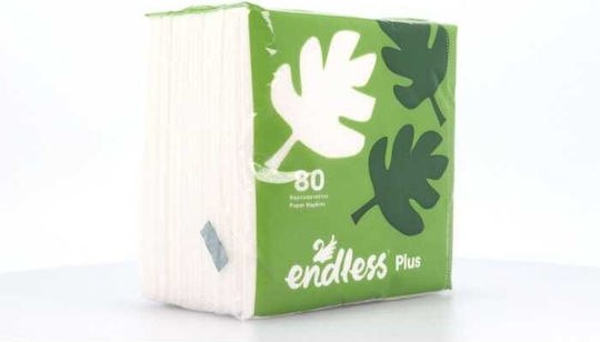 Endless Plus 80 White Napkins 30x30cm