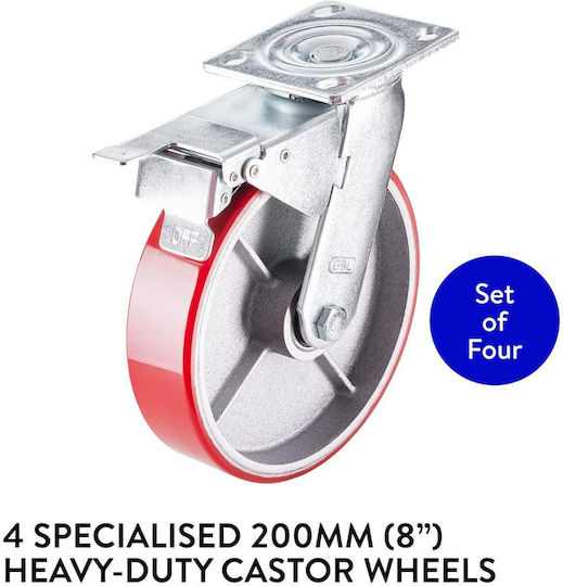 Gbl Polyurethane Wheels 4 Pieces