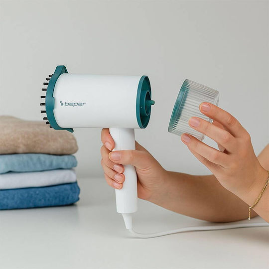Beper Kleiderdampfer Hand 1200W mit Behälter 100ml Weiß
