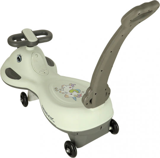 ikonka Baby Lauflernhilfe mit Elterngriff für 36+ Monate Weiß