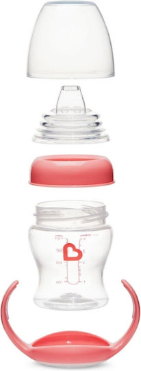 Munchkin Gentle Transition Cup Εκπαιδευτικό Μπιμπερό Πλαστικό με Λαβές Ροζ για 4m+ 118ml
