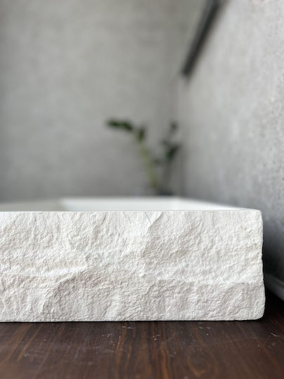 Countertop Sink Porcelain 80x40x12cm White