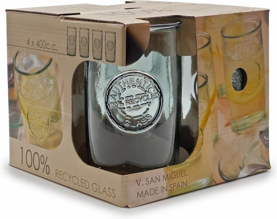San Miguel Brewery Σετ Ποτήρια από Γυαλί 4τμχ