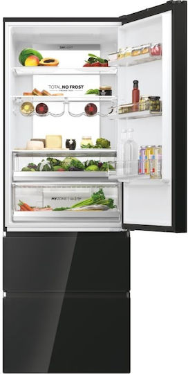 Haier Ψυγειοκαταψύκτης 483lt Total NoFrost Υ200.6xΠ70xΒ67.5εκ. Μαύρος HTW7720DNGB