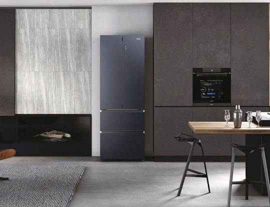 Haier Side-by-Side Kühlschrank 477Es NoFrost H200.6xB70xT67.5cm. Schwarz HFW7720ENMB