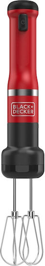 Black & Decker Handmixer mit Inox-Stab Rot