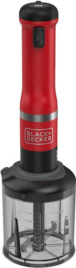 Black & Decker Handmixer mit Inox-Stab Rot