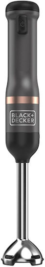 Black & Decker Blender de Mână cu Tijă din Inox Negru