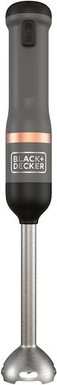 Black & Decker Ραβδομπλέντερ με Ανοξείδωτη Ράβδο Μαύρο