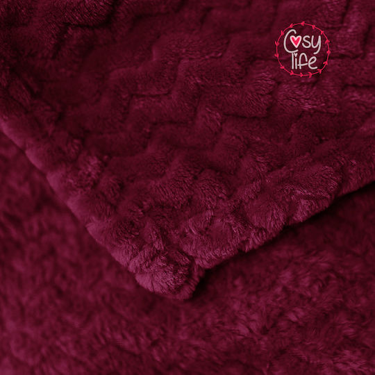 Cosy All Seasons Double 215x230cm Burgundy
