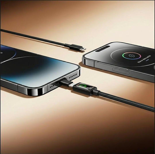 Usams USB-C to Lightning Cable 30W Μαύρο 1.2m SJ774USB01