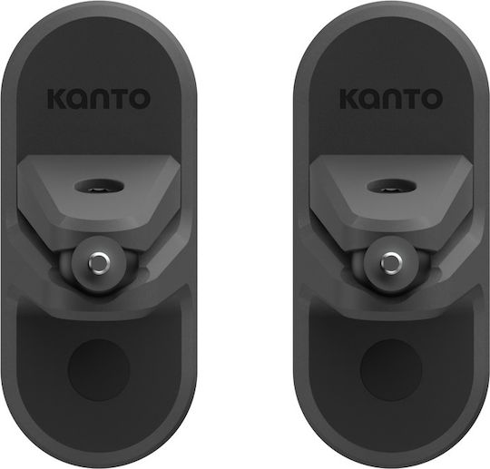 Kanto Paar Wandmontierte Lautsprecherständer in Schwarz