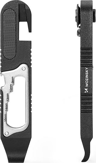 Wozinsky Wzk-l2 14-in-1 Fahrradwerkzeug Set Multitool Inbusschlüssel Reifenheber Schwarz