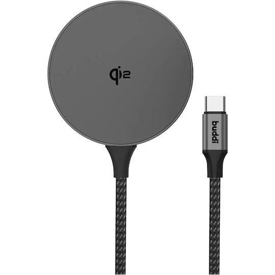 Buddi Φορτιστής Magsafe 15W Γκρι