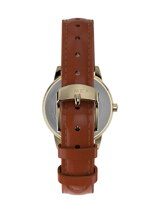 Timex Ρολόι Μπαταρίας με Δερμάτινο Λουράκι