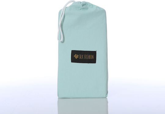 Silk Fashion Μονό 105x200εκ. με Λάστιχο Misty Jade Silk Fashion Μονό 105x200εκ. με Λάστιχο Misty Jade