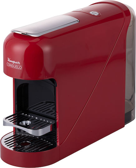 Kooper Consuelo Pod Coffee Machine Pressure 20bar Red