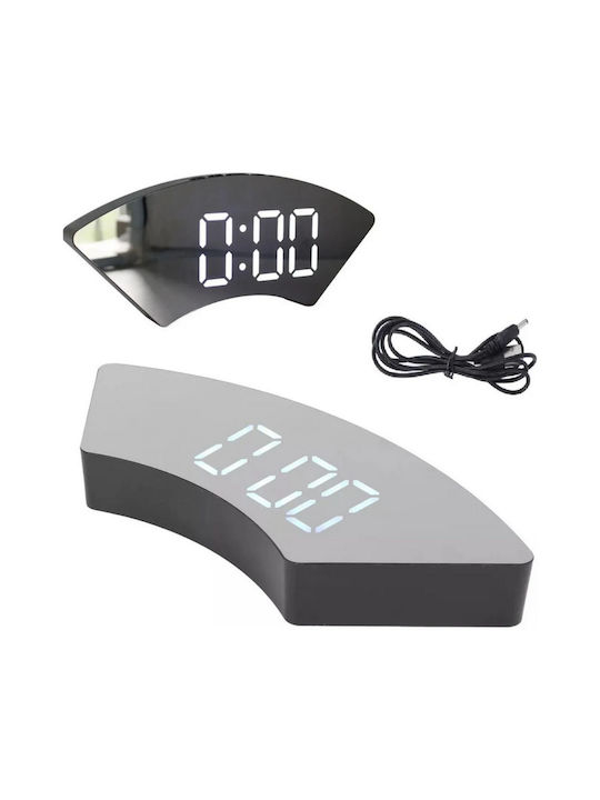 Uncle George Tabletop Digital Clock LED with Alarm Clock Black 01.06.04-0008