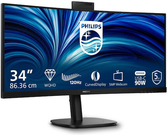Philips 34B2U3600CH Ultrawide VA HDR Gebogen Monitor 34" QHD 3440x1440