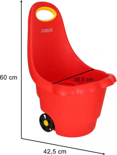 Градинска количка Пластмаса Четириколесна 42.5x60x35.5см.