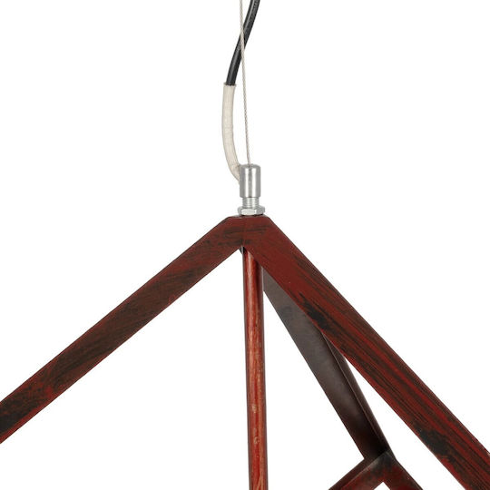 GloboStar Cube Hängelampe Kupfer mit Fassung E27 70x70x87cm.