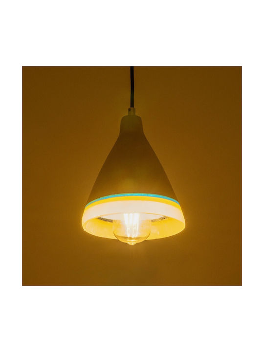 GloboStar Bevin Pendant Light Multicolour with Socket E27 17x17x21.5cm