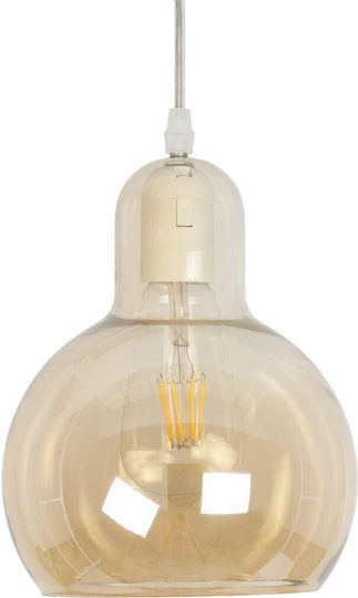 GloboStar Lucrezia Pendant Light Honey with Socket E27 18x18x24cm
