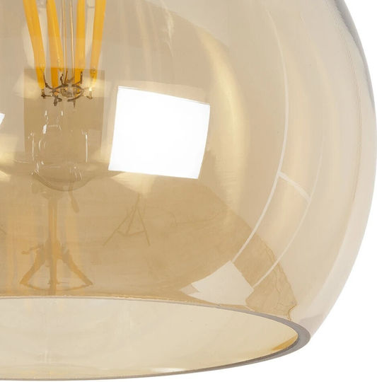 GloboStar Lucrezia Pendant Light Honey with Socket E27 18x18x24cm