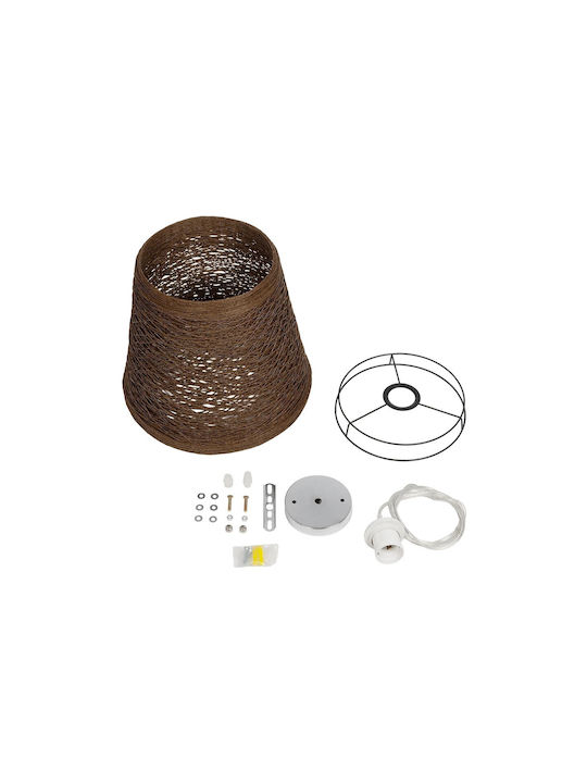 GloboStar Playroom Pendant Light Brown with Socket E27 30x30x30cm