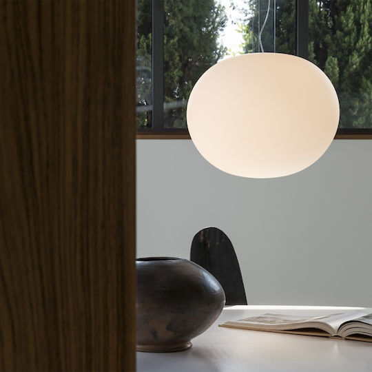 Ideal Lux Висящо Осветително Тяло Бял с Цокъл E27 50x50x243.5см.